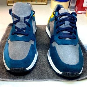VellaPais Hollywood Blue’N’Gray Suede Men Sneakers Size:42= U.S 11.5